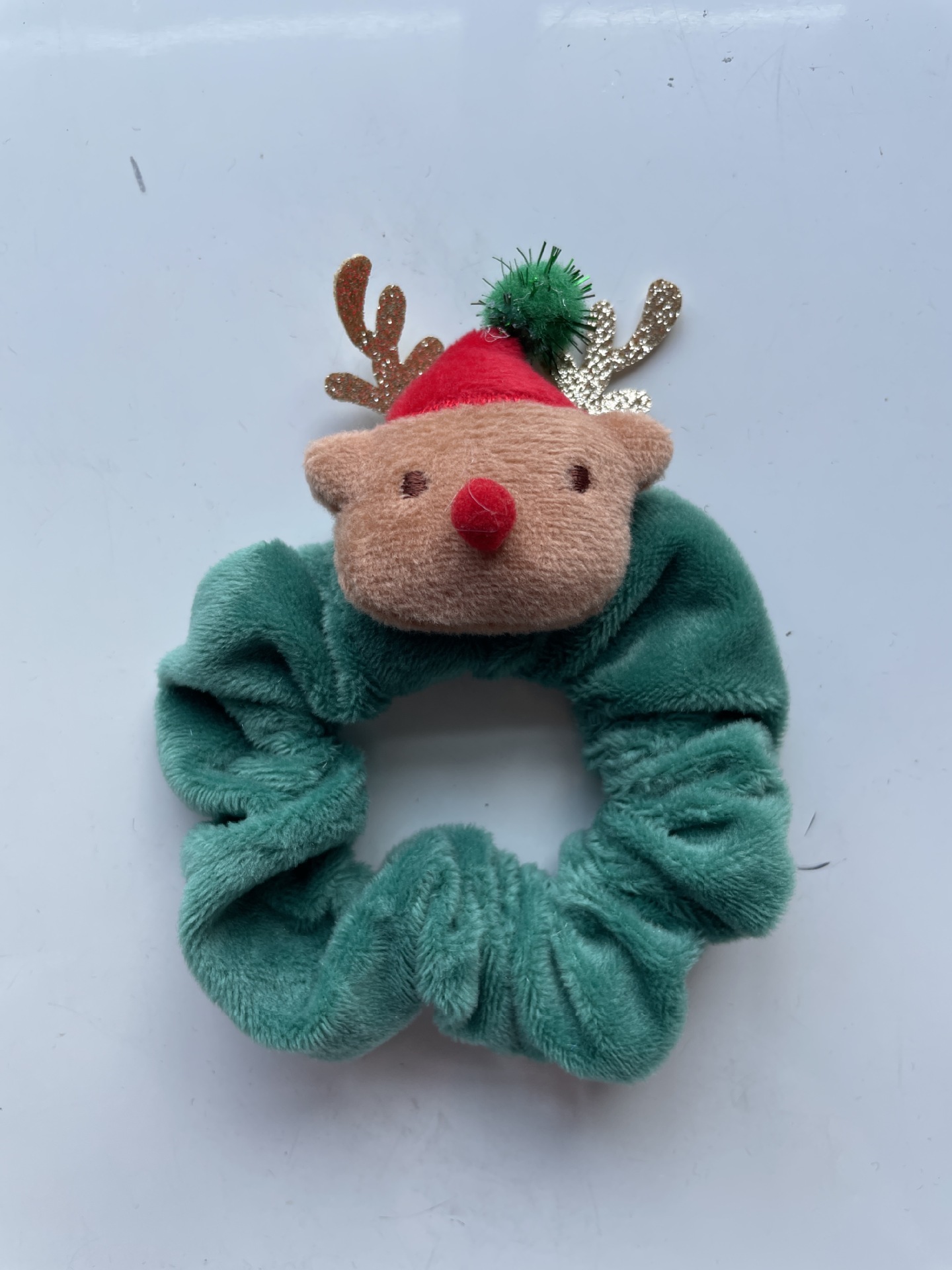 卡通圣诞毛绒发圈 麋鹿老人圣诞节发饰 可爱圣诞树跨境爆款大肠圈详情9
