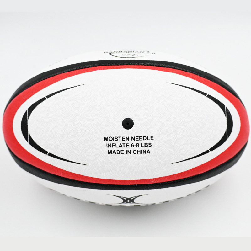 厂家定制英式橄榄球5号4号PU机缝触式PVC橡胶颗粒训练比赛rugby详情6