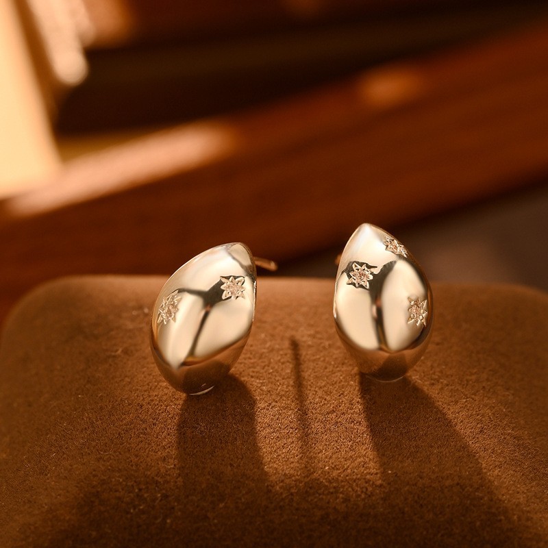 日韩精致简约耳圈爆款时尚百搭高级感素圈耳环气质通勤冷淡风耳扣详情44