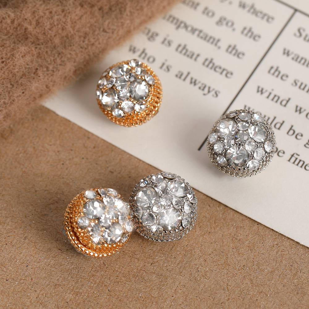 超闪双面无耳洞耳夹无痛吸力强磁铁耳环女耳饰冷淡风轻奢小众耳饰详情3