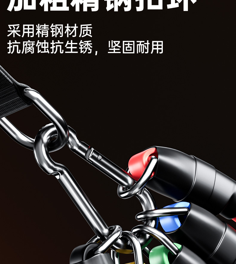 拉力绳健身男弹力带弹力绳家用阻力带拉力器练背力量胸肌训练器材详情11