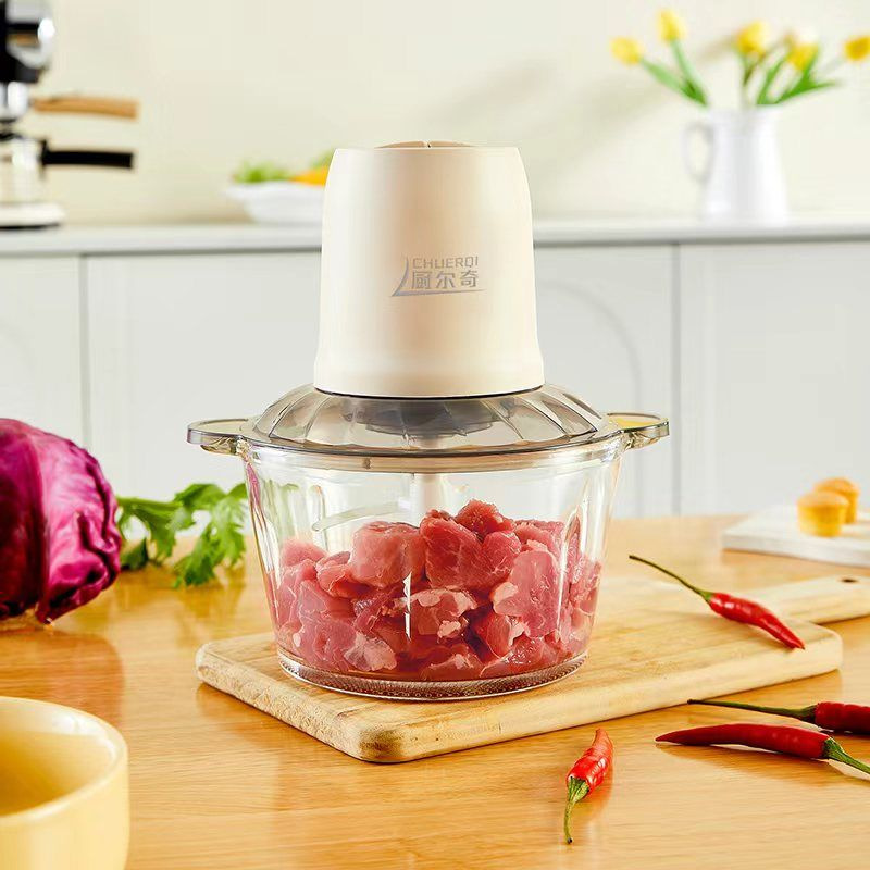 Meat grinder, household electric multi-functional small vegetable grinder, food processor, large-capacity all-in-one dough mixer, kitchen auxiliary food machine pic 5