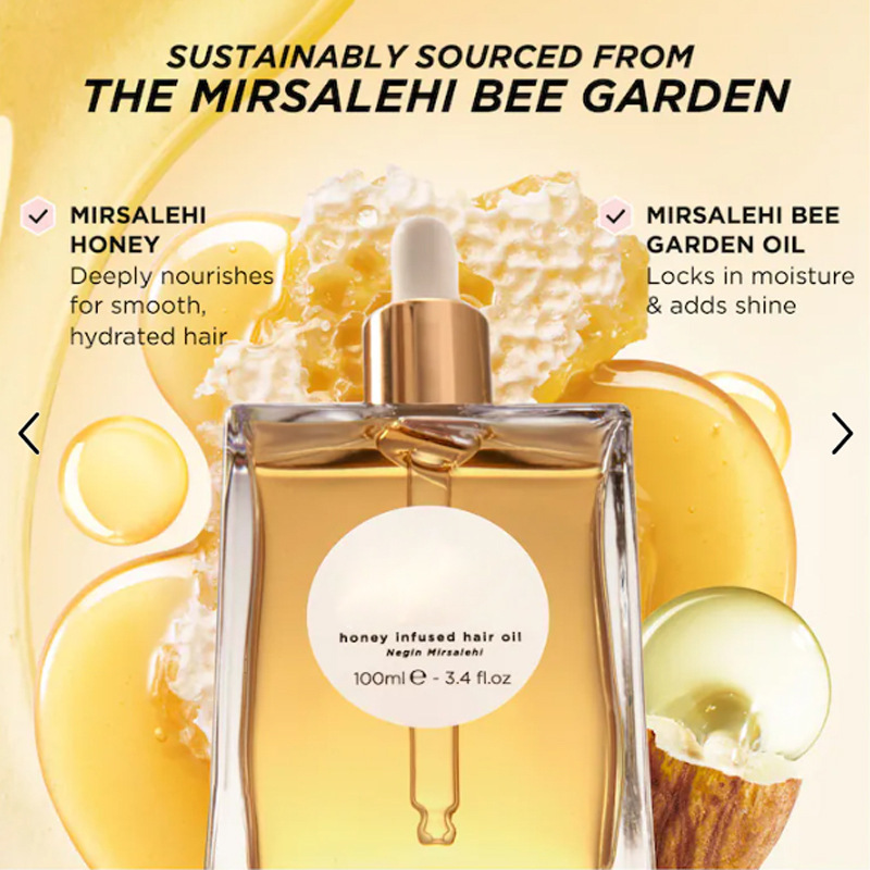 Cross-border bestseller Mini Honey Hair Oil Mini Honey Hair Care Oil Makes hair softer and more lustrous 2 pic 3