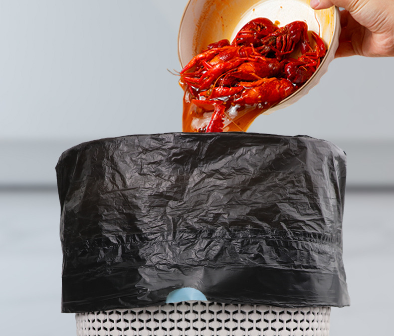 抽绳垃圾袋家用手提式背心加厚特厚实惠装自动收口厨房圾圾塑料袋详情13