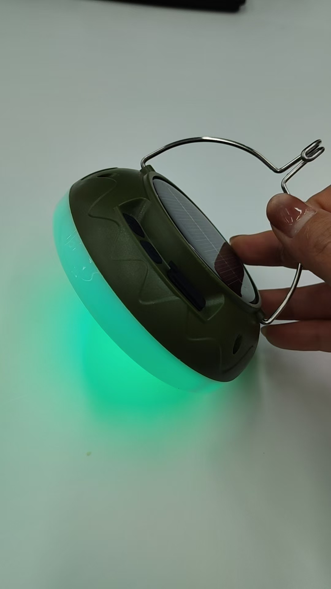 New solar-powered flying saucer lamp, USB rechargeable lithium battery dew lamp, outdoor emergency lighting lamp, night market street stall hanging lamp pic 18