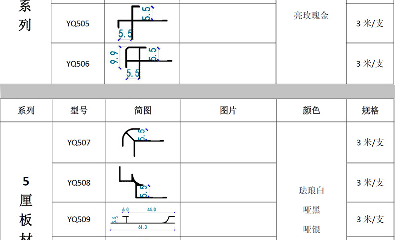 绿生装饰   铝合金收边条卡8.3CM工字线护墙板工字条金属卡条灯带装饰线碳晶板木饰面收口条  绿生装饰新材料详情8