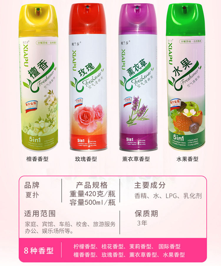 Air freshener for deodorizing, household toilet and bedroom aromatherapy spray for deodorizing, long-lasting fragrance, whole box pic 7