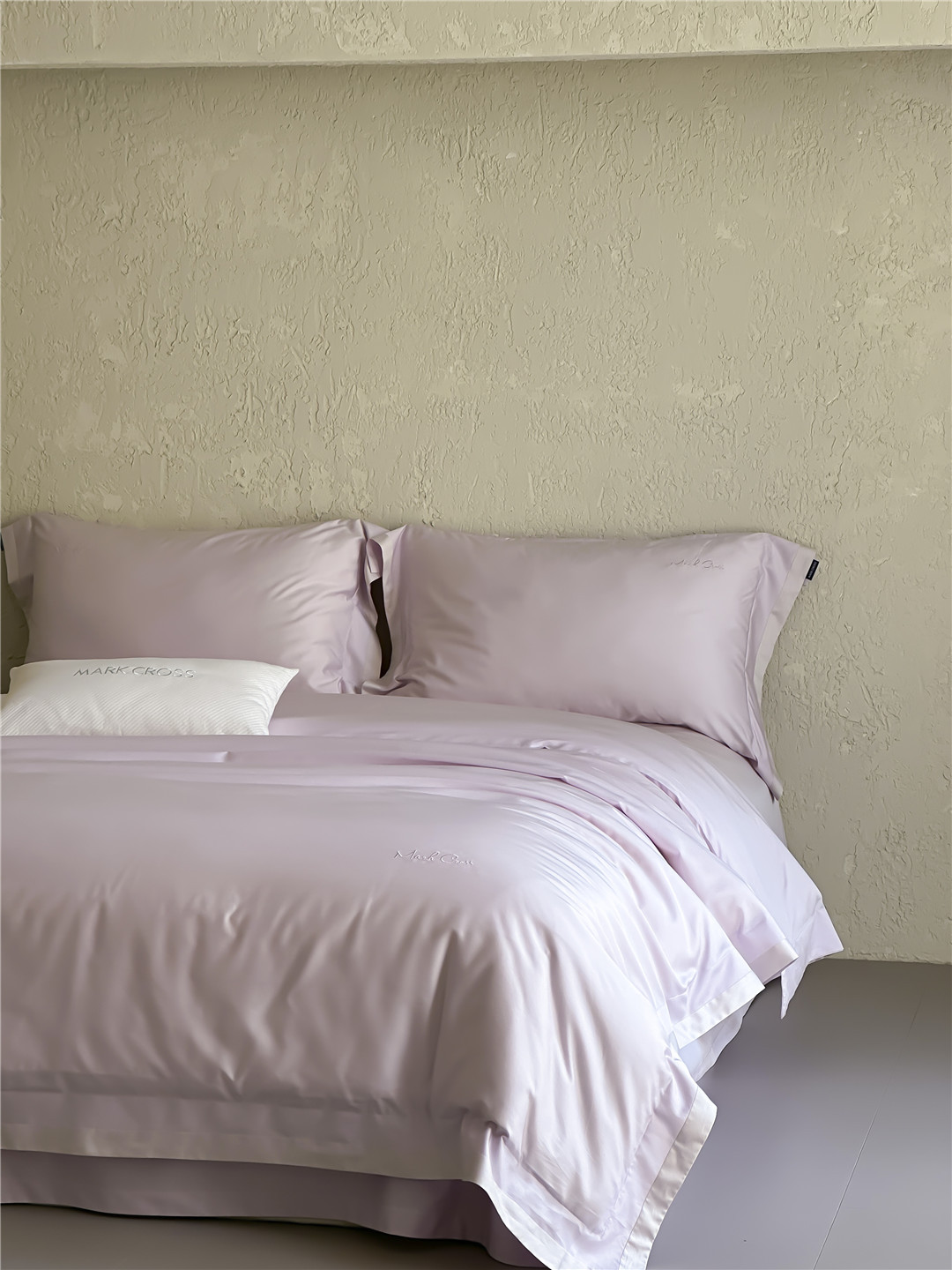 Minimalist style 100-count ultra-fine denier Tencel cotton four-piece set, high-end and silky smooth naked sleeping grade bedding pic 20