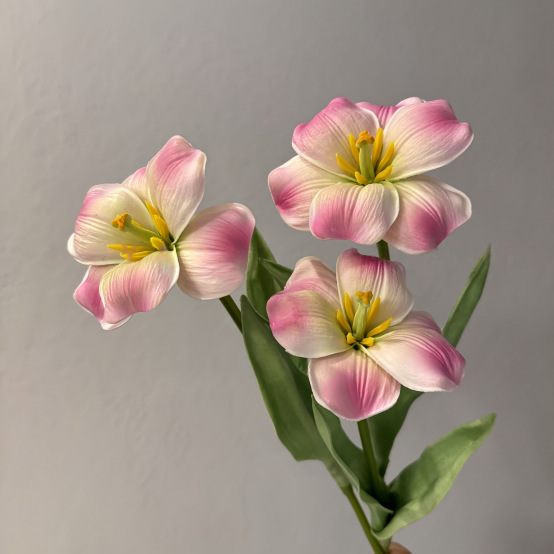 PU开口笑郁金香仿真假花手感保湿婚庆用花摄影道具装饰摆件仿真花详情16