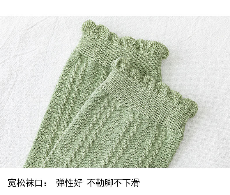 孕妇月子袜女士秋冬加厚中筒袜ins潮日韩休闲少女堆堆袜棉袜详情15