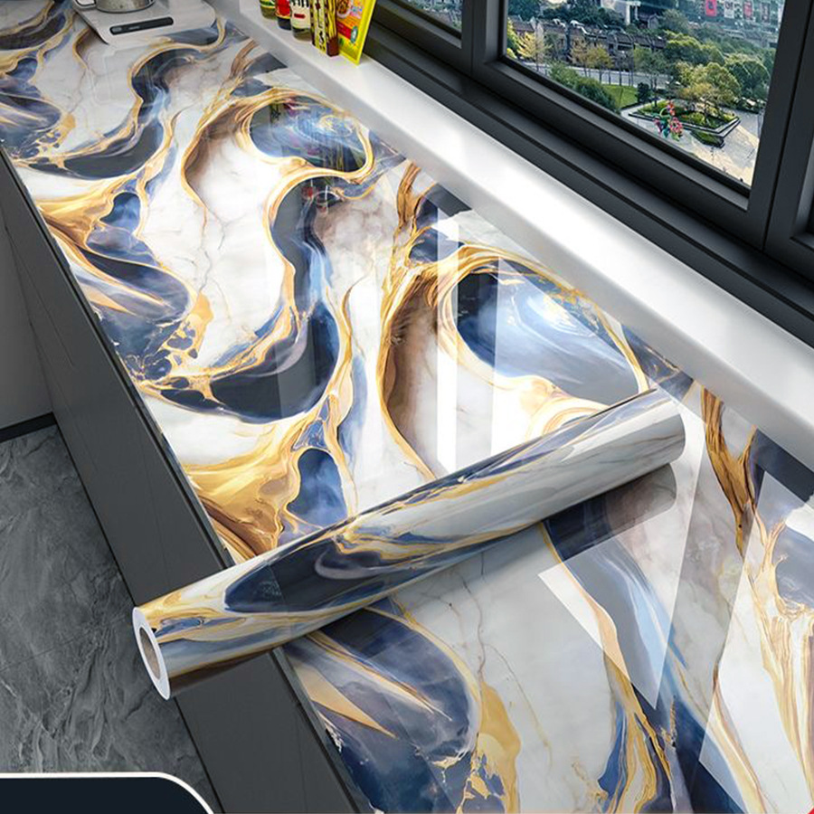 Cross-border exclusive Gilt Marble-patterned wallpaper for home decoration building materials background wall Gilt Marblewallpaper pic 30