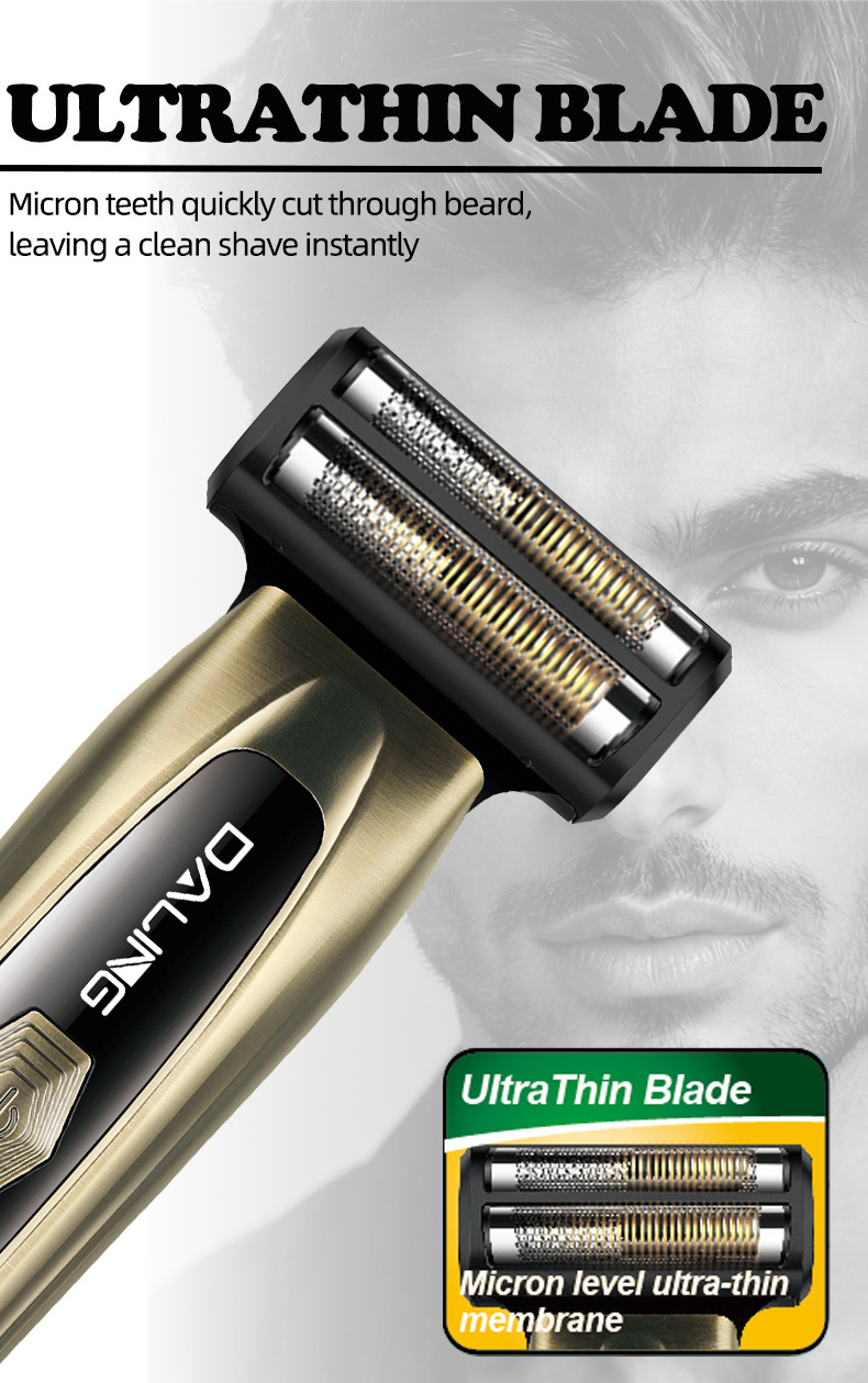 DALINGd darling DL-9505 profesional hombre 3in1 kit de aseo eléctrico para peluquería corte de pelo corte eléctrico pusher pic 6