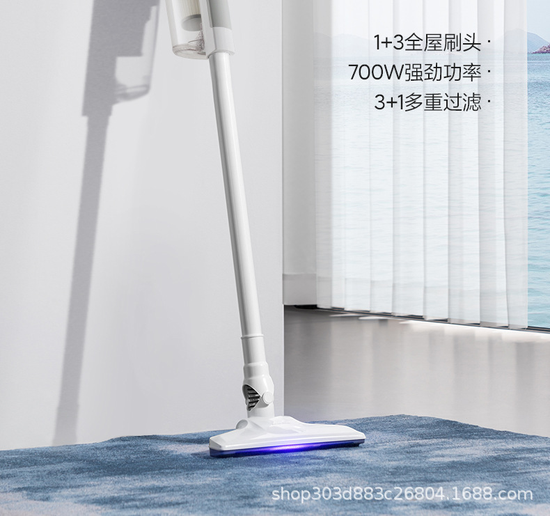 新款家用吸尘器大吸力手持式便携干湿两用除螨小型扫地拖地机批发详情2