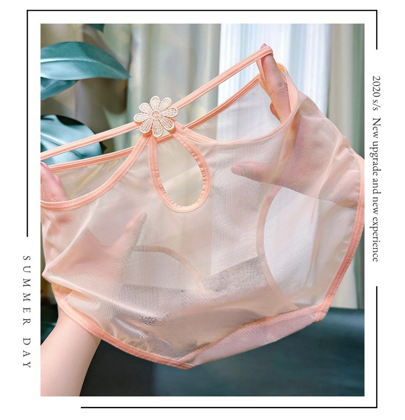 2026 New style Pure and sensual lace high-end sexy high-waisted seamless lace underwear for ladies seductive triangle pants pic 5