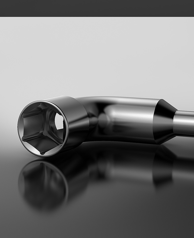 L型套筒扳手双头弯头穿孔扳手7字烟斗型套筒扳手外六套筒汽修扳手详情12