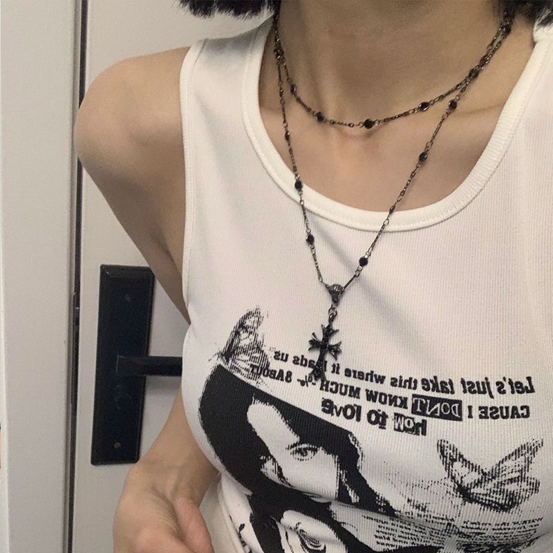 高级感原创自制 韩版ins海洋派大星长款项链小众复古可调节毛衣链详情7