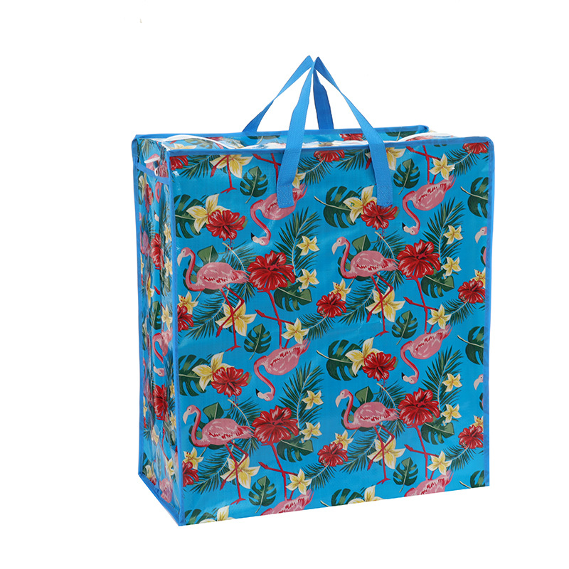 厂家批发衣物收纳袋防水防潮编织袋家用棉被衣服收纳手提打包袋详情7