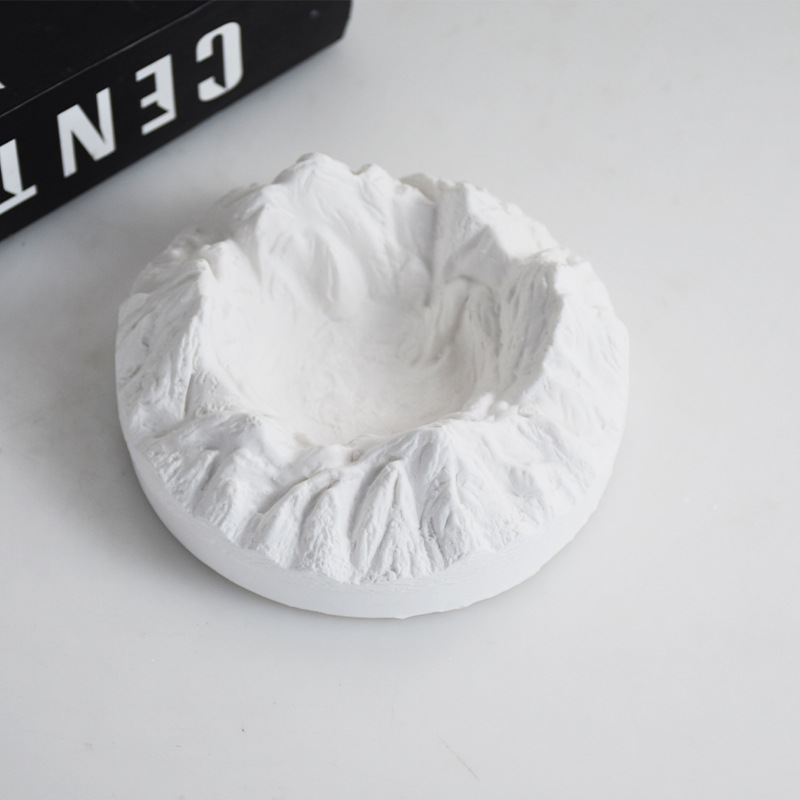 圆形冰山雪山硅胶模具仿真火山熔岩香薰石膏摆件滴胶磨具批发详情4