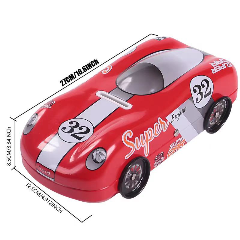 2025新款儿童收纳盒玩具存钱罐跑车造型密码储钱罐详情4