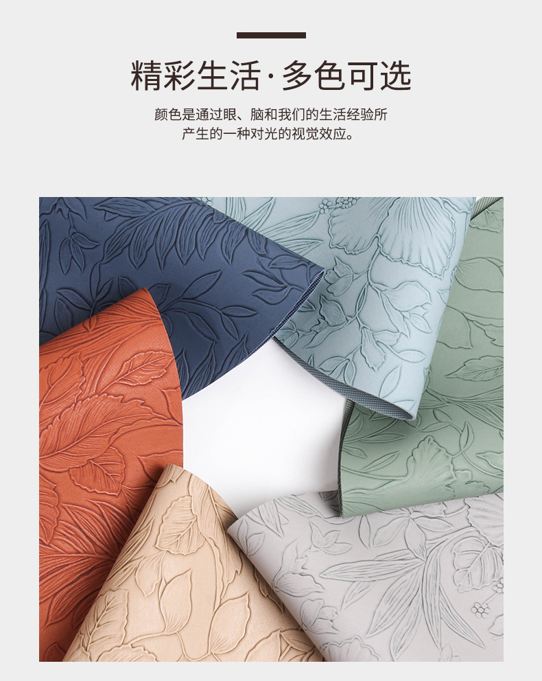 跨境placemat防滑皮革餐垫圆形酒店家居餐桌隔热餐垫子餐桌高级感详情5