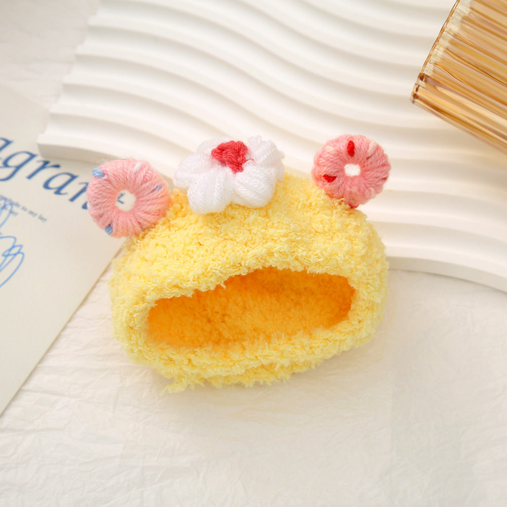 卡通毛茸茸迷你公仔服饰创意手工玩偶小娃衣软糯可爱换装头套配饰详情30