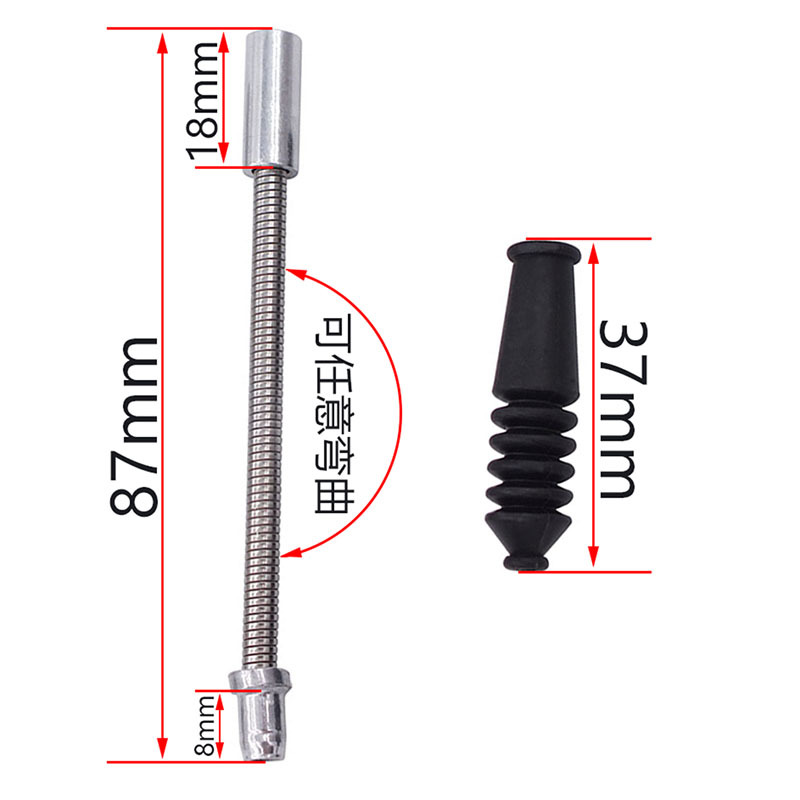 CANSUCC bicycle V-brake elbow pipe, V-brake accessories, V-brake dust cover, brake wire protection cover, bicycle accessories pic 11