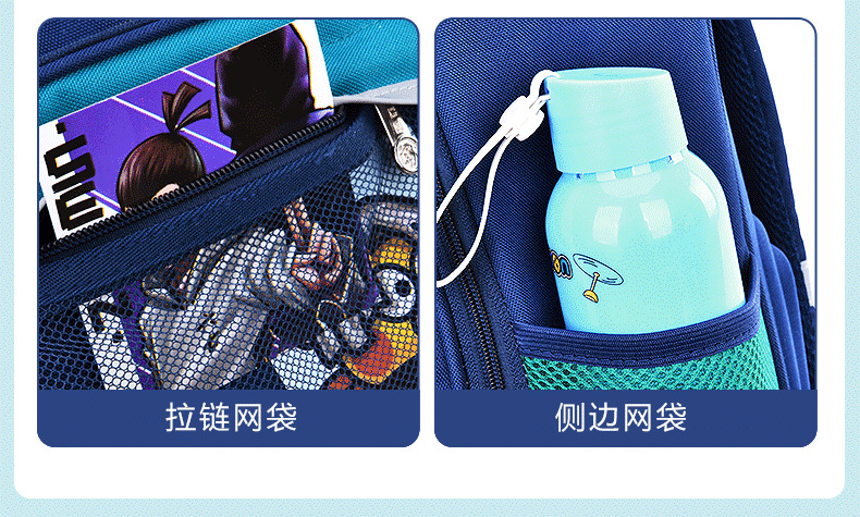 新款小学生书包女生1-3-6年级减负6-9-12岁男孩轻便儿童双肩背包详情19