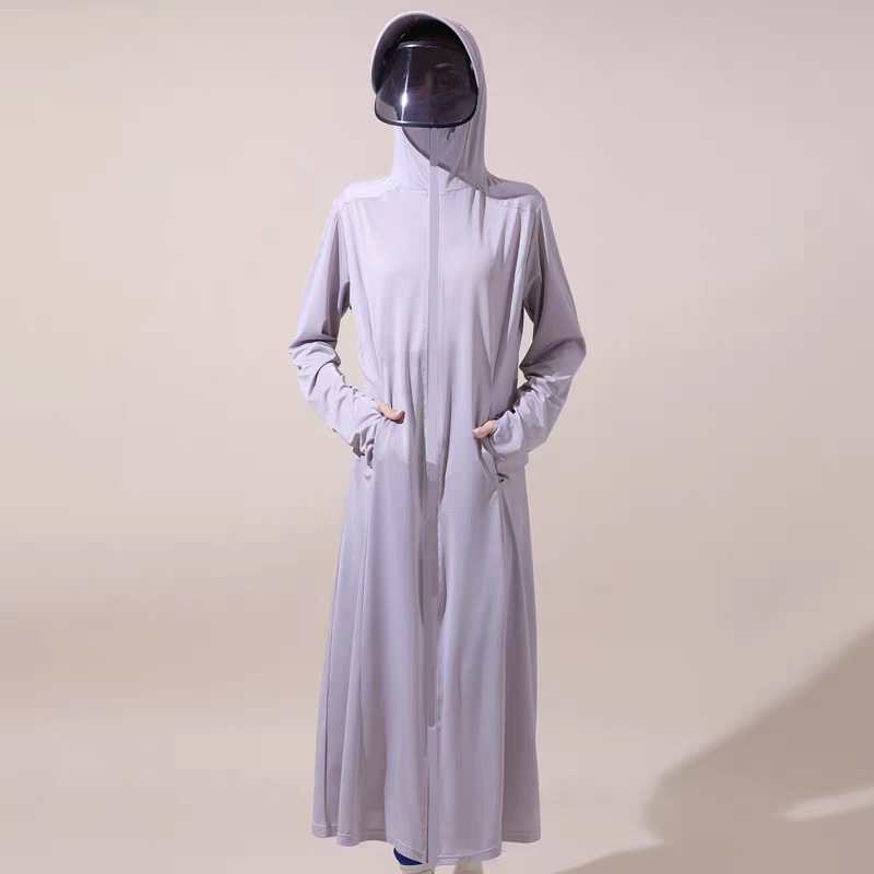 防晒衣女2025新款夏季防紫外线加长透气骑车防晒服冰丝防晒薄外套详情24