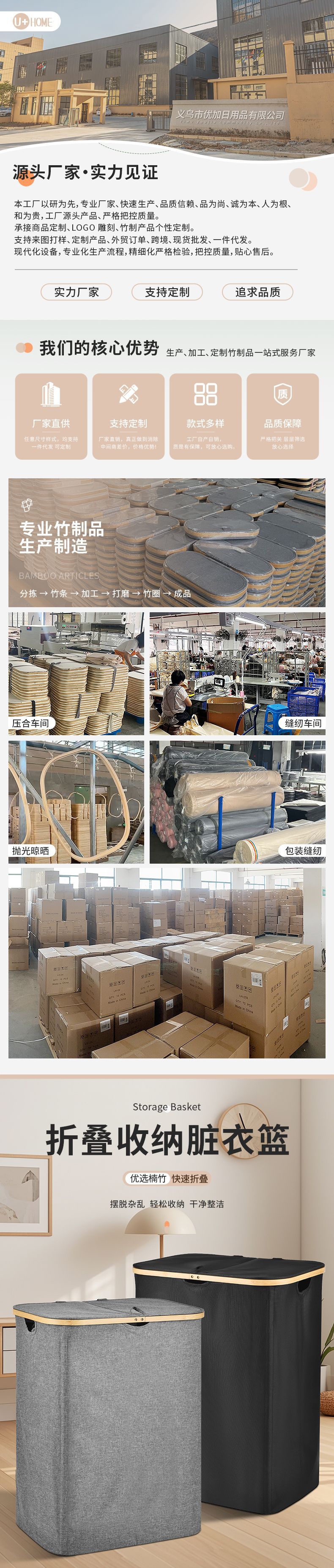 2025脏衣服收纳筐家用大容量洗衣篮双开可折叠牛津布脏衣篓置物筐详情1