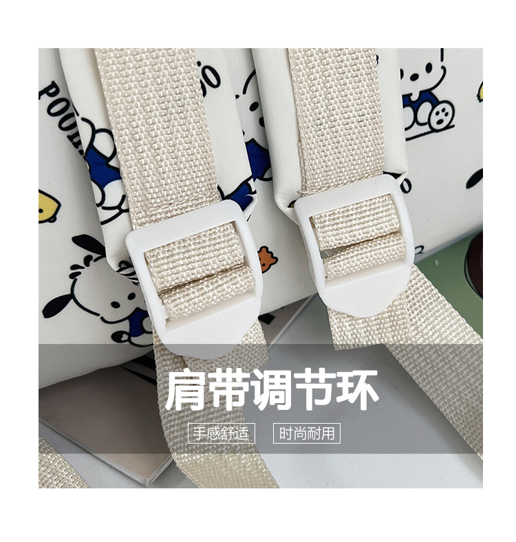New cross-border cartoon printed schoolbag for junior high school girls, 2024 new high-appearance-level trendy casual backpack pic 11