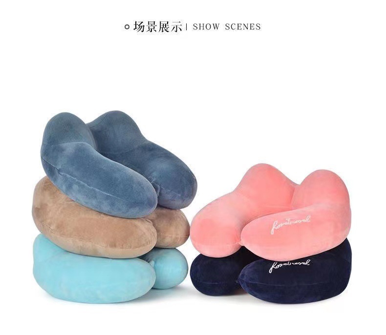 批发驼峰U型枕定 制logo办公室午休枕颈枕护颈枕飞机汽车u型枕头详情2