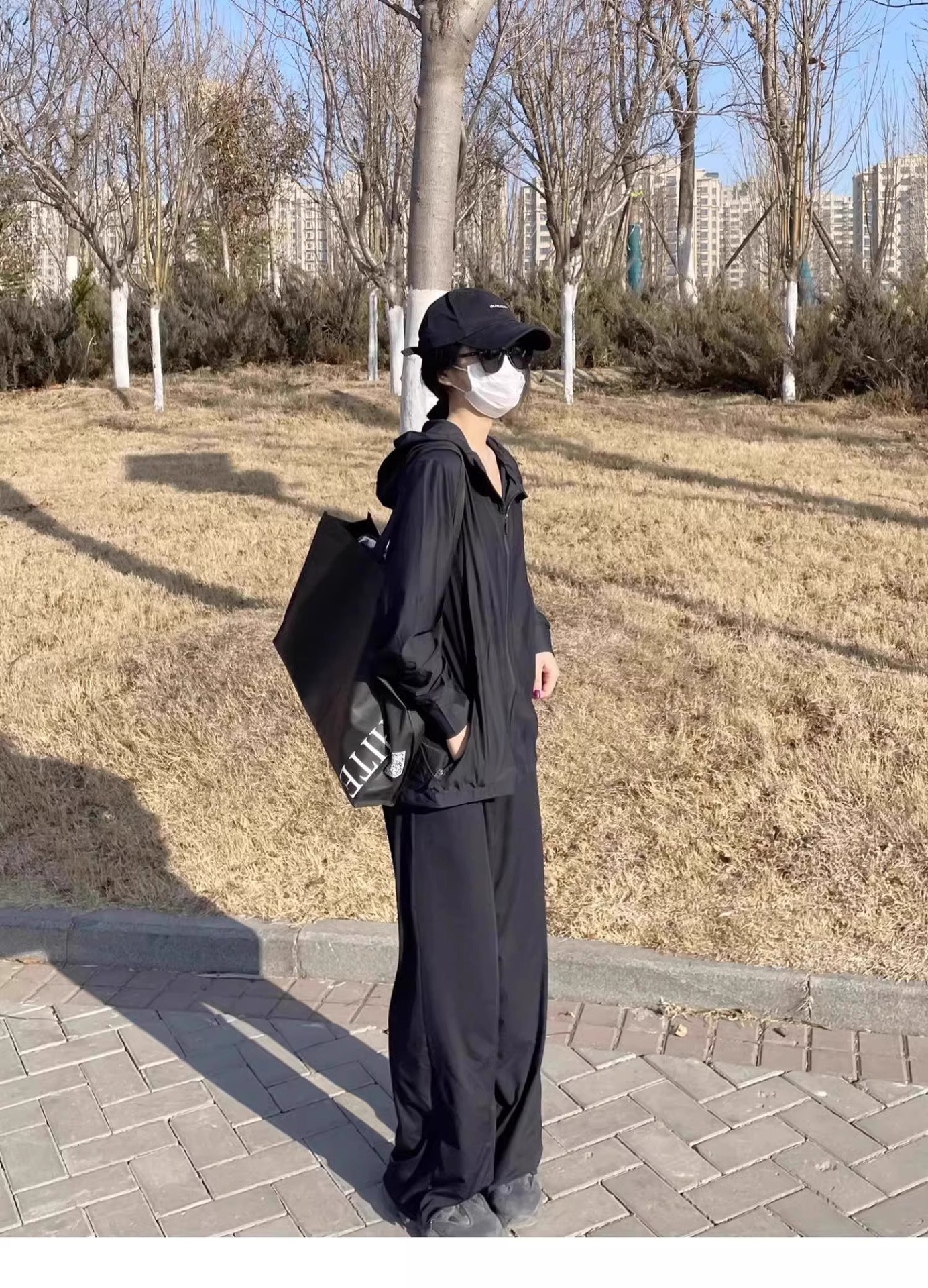 Ice silk hooded sun-protective clothing, thin outdoor wear, sun-protective clothing for women, loose summer 2025 new style cardigan pic 6