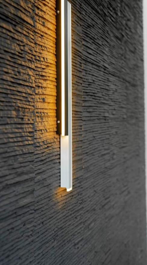 柔性陶瓷岁月流水石软石MCM软瓷砖室内软石柔性石材酒店会所背景详情2