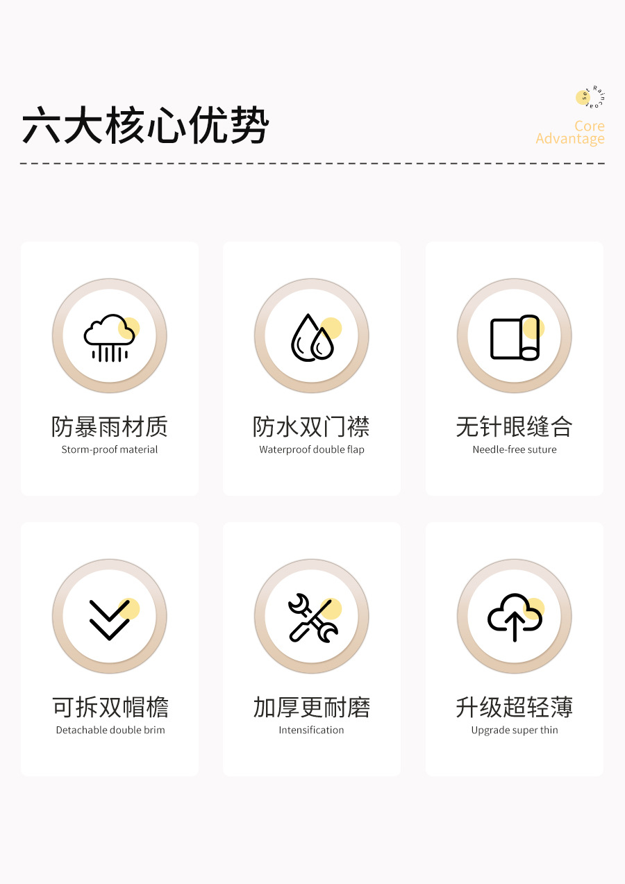 Wholesale raincoat and rain pants set, rainproof for outdoor motorcycles, electric bikes, takeout and riding, reflective split raincoat pic 10