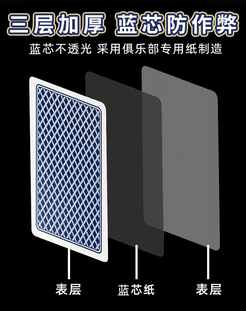 掼蛋专用扑克牌批发整箱高档惯蛋扑克3A高质量大字德州扑克牌详情20