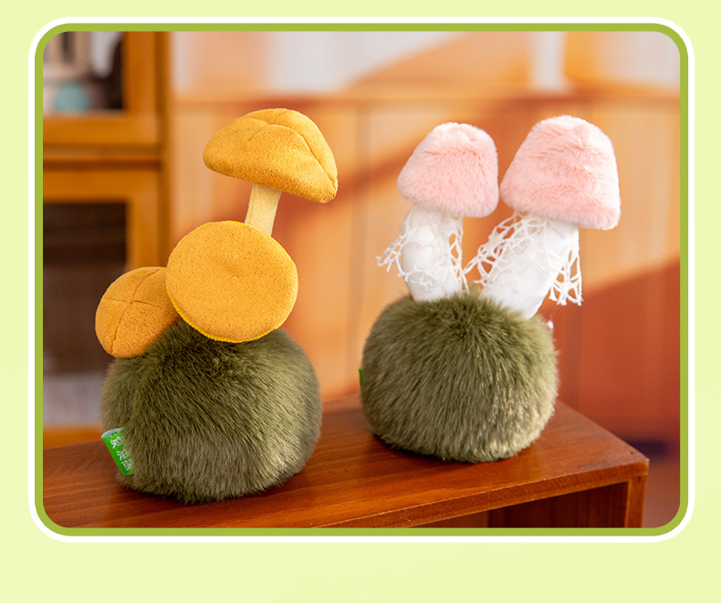 Enoki mushrooms, bamboo fungus, plush toys, wedding scattering dolls, office ornaments, plush toys, wholesale of trendy toys pic 15