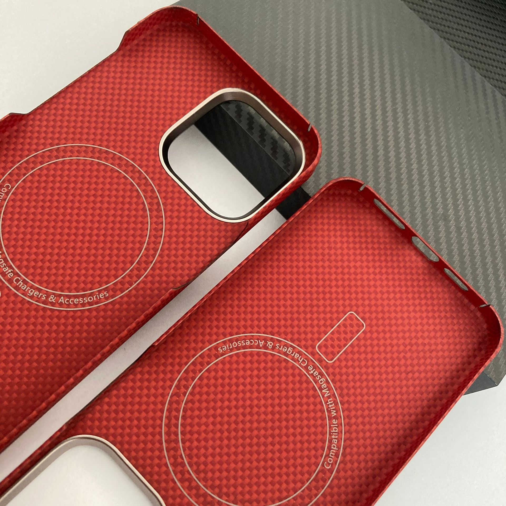 Kevlar China Red is suitable for Apple 15Pro/15Pro X Kevlar aramid fiber material phones pic 20