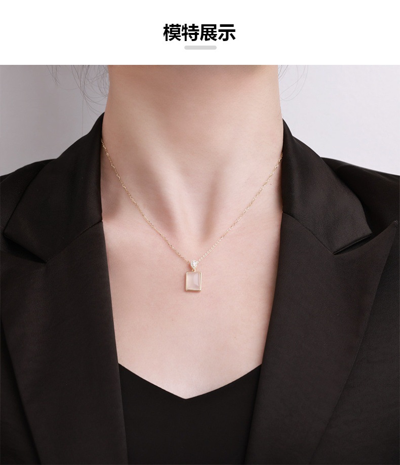 卓恒甄选平安牌唐卡铜镀金项链吊坠银饰配件吉他款首饰品详情9