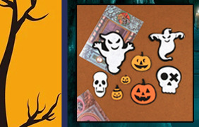 New Korean-style Halloween Wizard hat Pumpkin Ghost Skull Bat BOO hair clip accessory pic 8