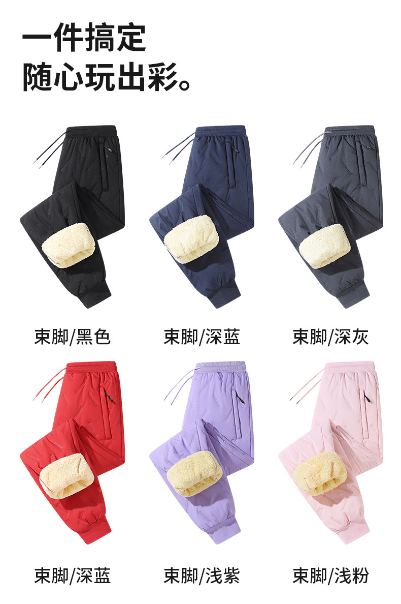 冬季棉裤男加绒加厚羊羔绒长款保暖裤子大码休闲运动裤男士外穿详情10