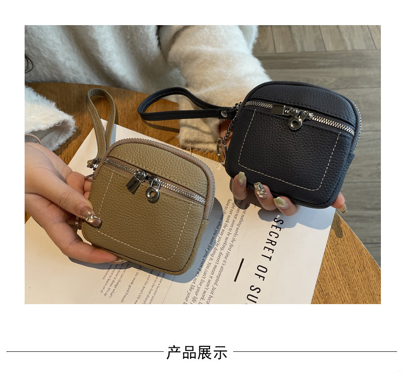 零钱包头层牛皮手拿包日常搭配真皮手腕包跨境热卖口红包2025新款详情5