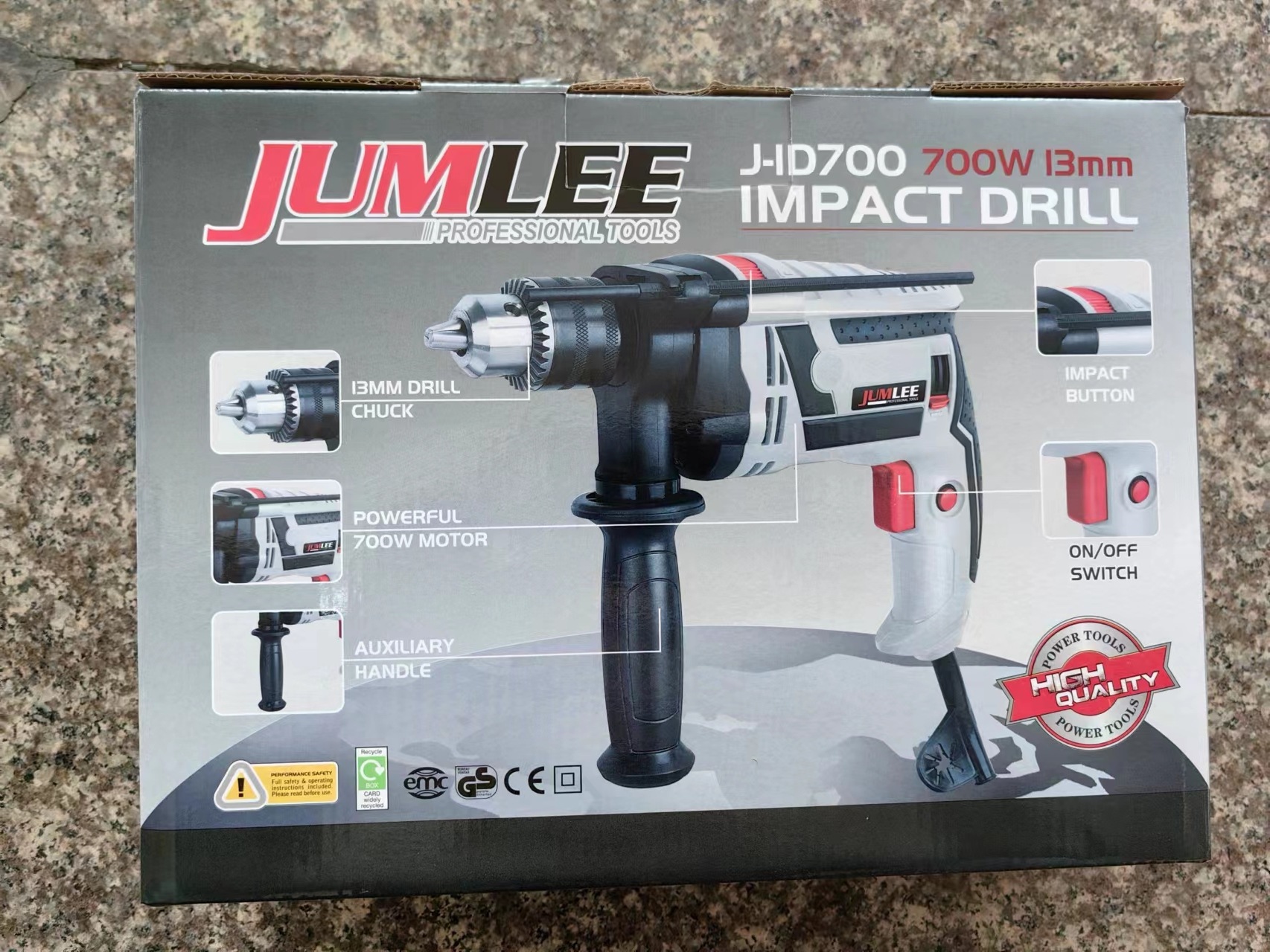 Hand-held electric drill to impact drill, cross-border multi-functional industrial grade concrete three-light electric hammer impact drill batch pic 3