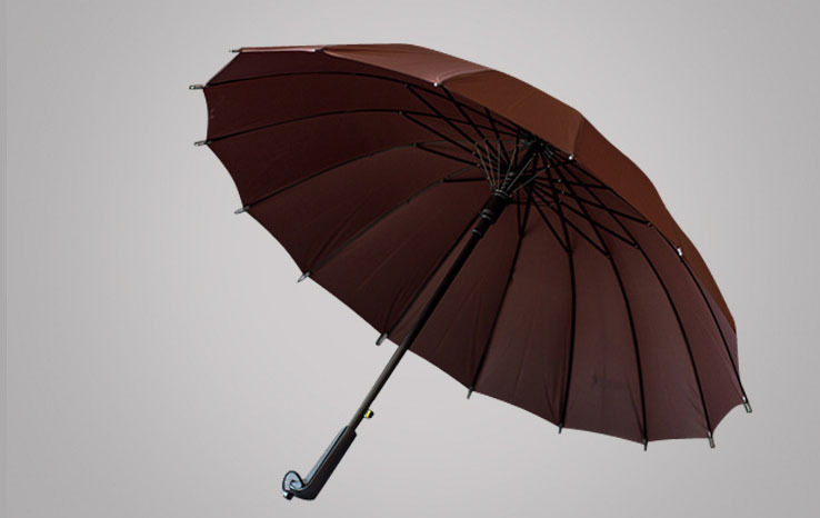 批发16K韩国创意碰击布彩虹伞长柄直杆自动雨伞广告伞可做LOGO详情14