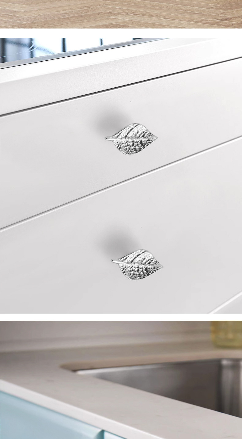 Modern light luxury zinc alloy butterfly, flying bee, leaf, starfish, elk living room, bedroom, bedside, drawer, cabinet door handle pic 34