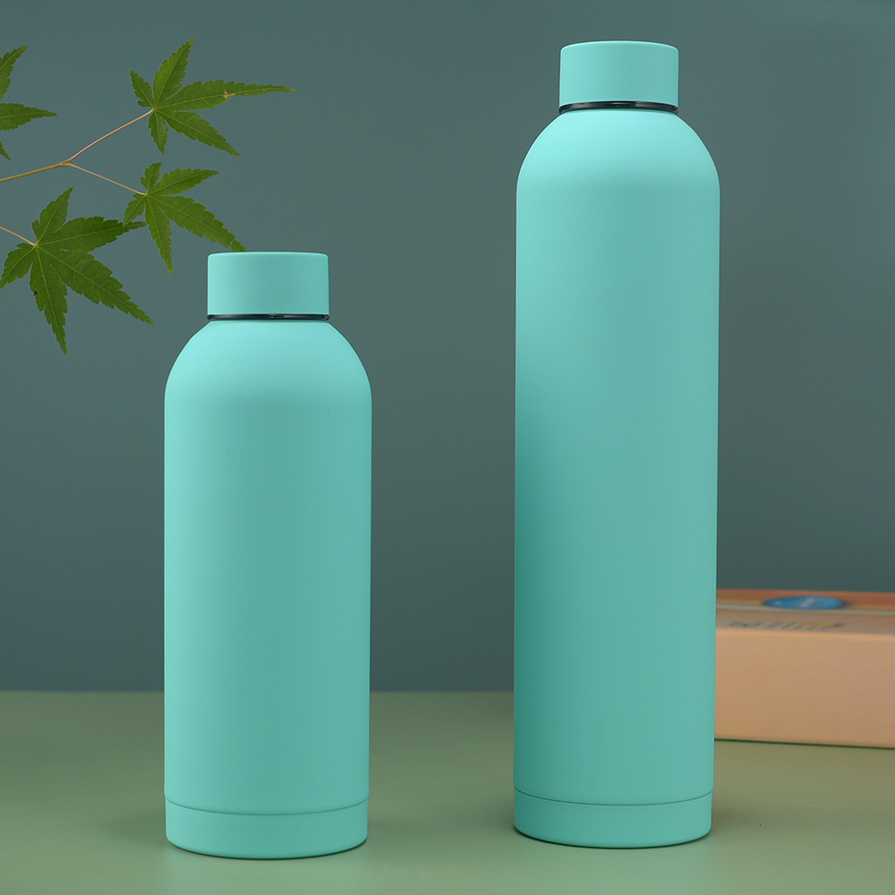 美式橡胶漆小口瓶户外真空户外运动水瓶车载跨境304不锈钢保温杯详情8