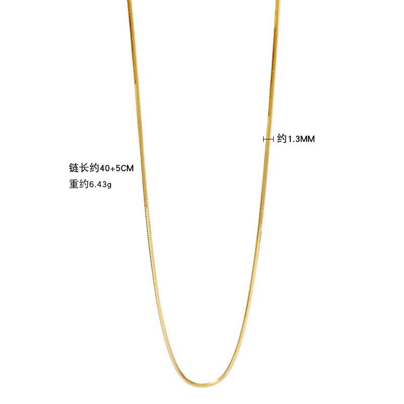 S925纯银项链八角蛇骨意大利锁骨链女高级感小众夏季设计饰品配饰详情3