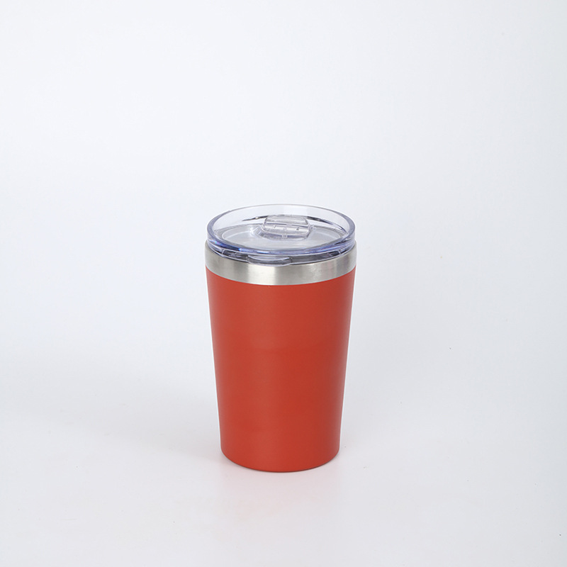 跨境简约12oz迷你牛奶杯304不锈钢真空咖啡杯户外车载便携保温杯详情11