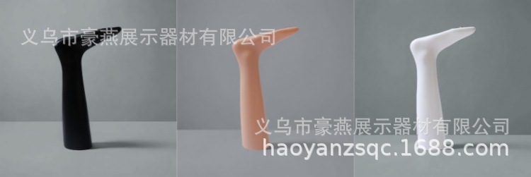 36.37.38码鞋模道具运动小白鞋脚模袜模脚链展示中高筒袜拍照直播详情2