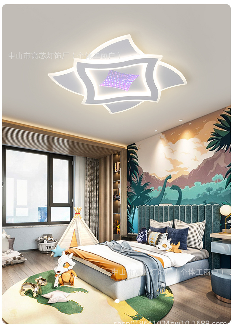 全光谱护眼卧室吸顶灯led高级感现代简约客厅灯中山家装灯饰厂详情13