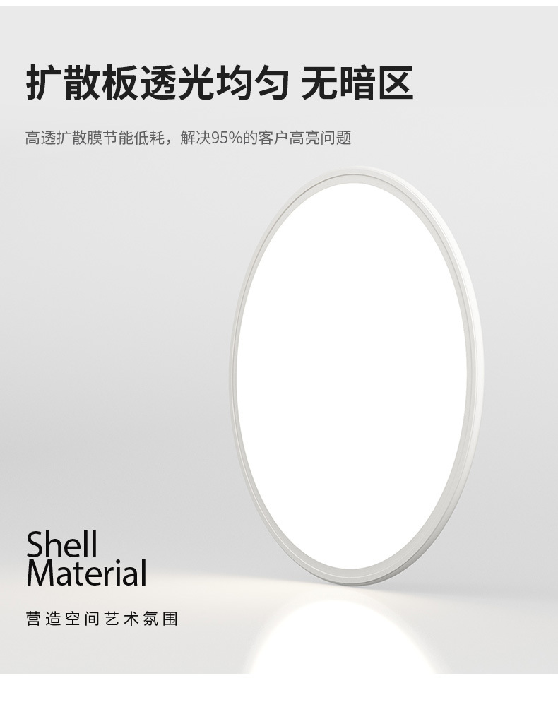 全光谱护眼LED吸顶灯家用客厅创意卧室现代普瑞灯具饰中山全屋详情9